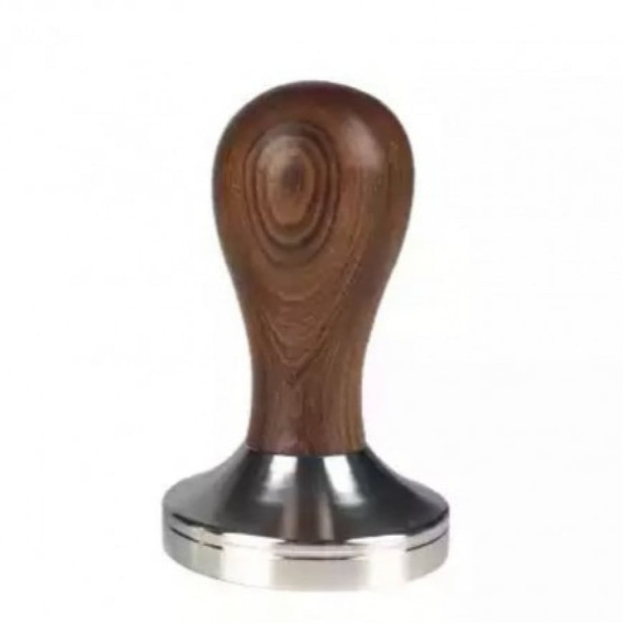 مكبس قهوة سلفر بمقبض خشبي غامق 53mm