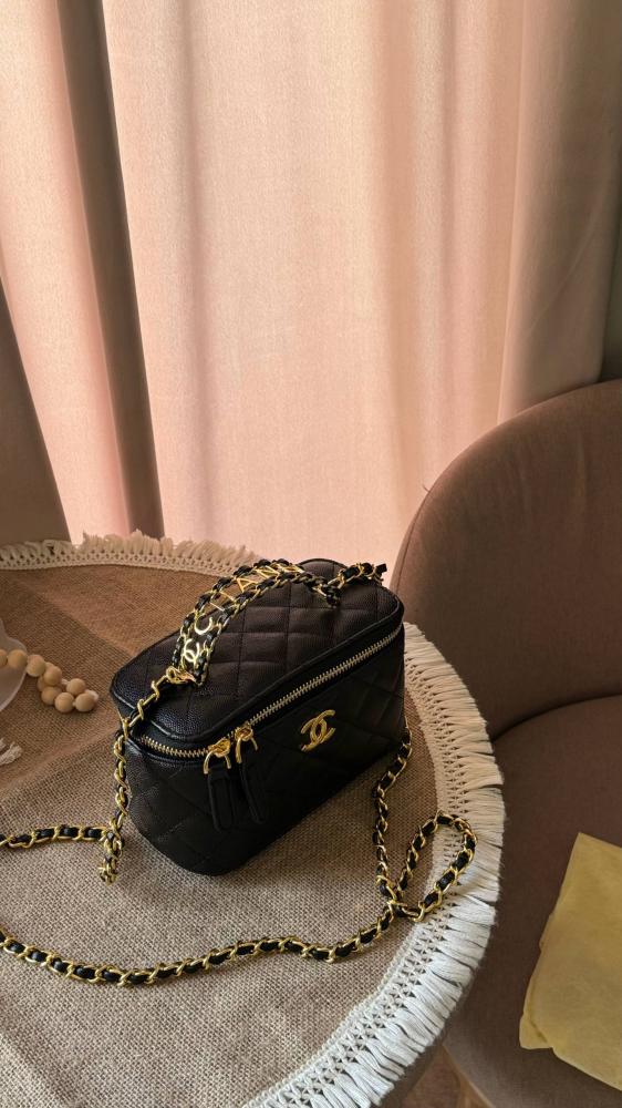 Chanel makeup bag
