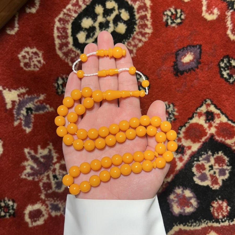 مسباح بكلايت برتقالي قصة دائرية بتمليكة