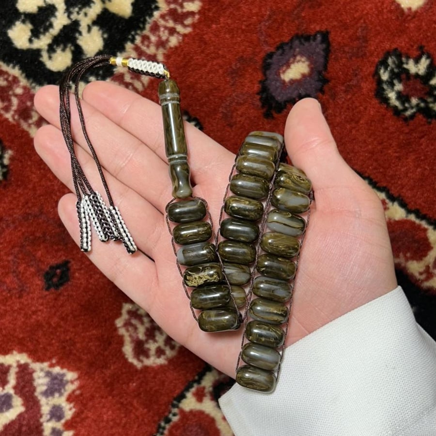 مسباح راتنج يوناني مموج بكركوشة