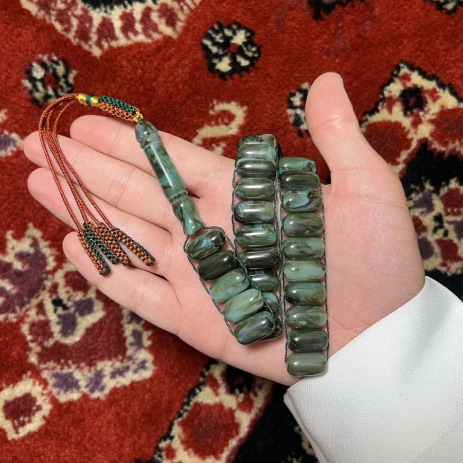 مسباح راتنج يوناني مموج بكركوشة