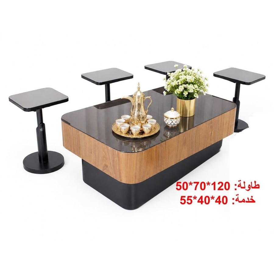طقم طاولة فخمة مودرن 4+1