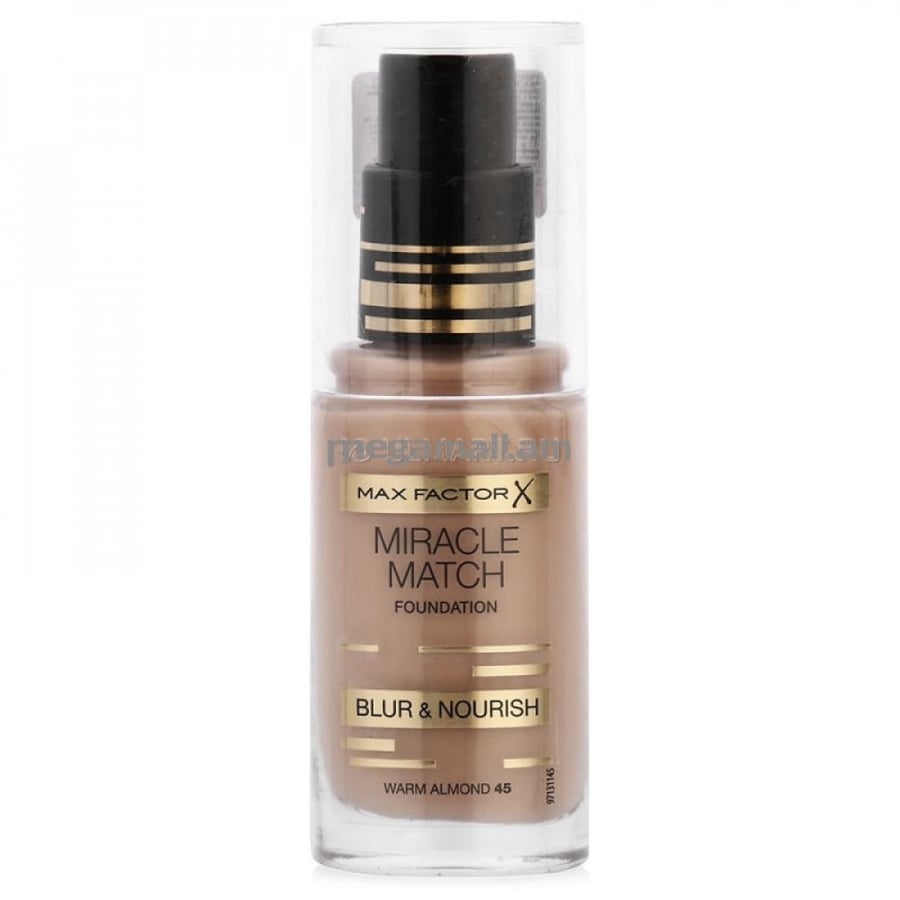 Max Factor Foundation Miracle Match 45 Warm Almond