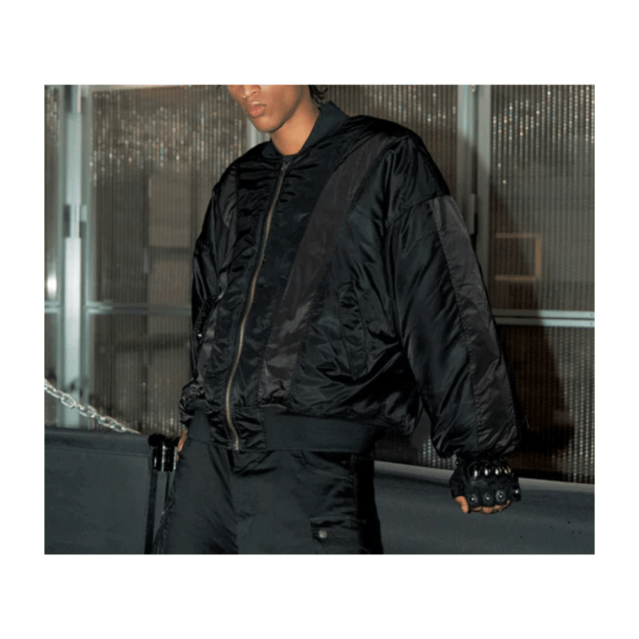 BLACK OVERSIZED PUFFER JACKET