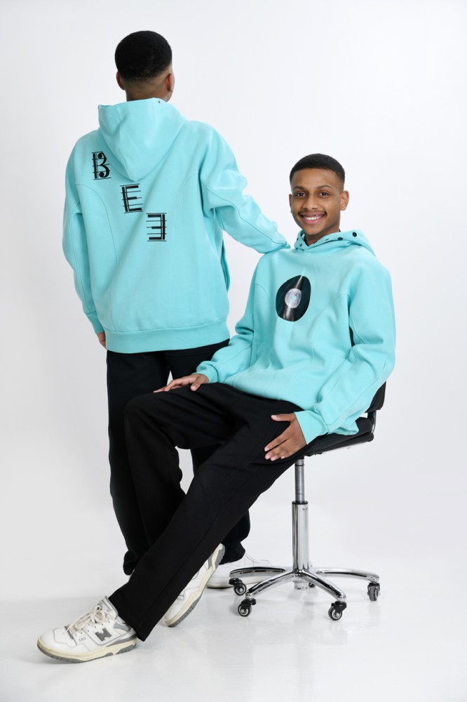 Baby blue hoodie