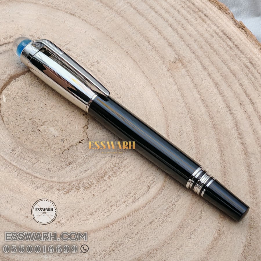 Montblanc B2 pen, nickel and black