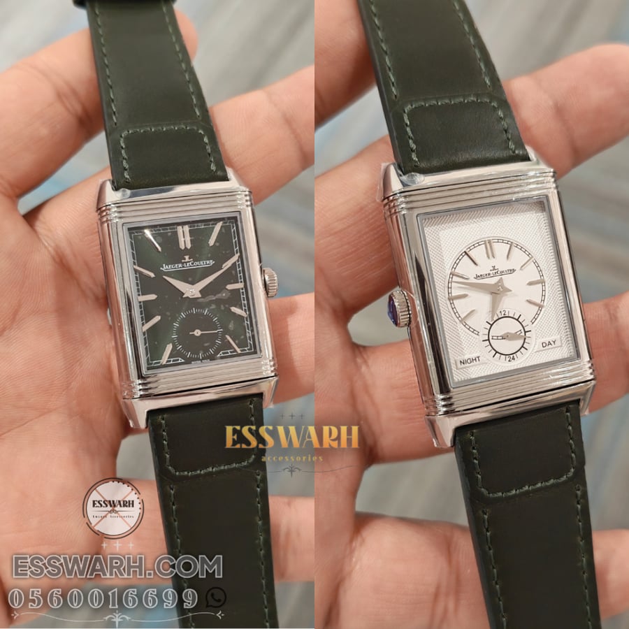 ساعة جيجر ليكولتر Jaeger-LeCoultre  Reverso Classic Duoface ماستر كوالتي مكينة سويسرية مقاس متوسط
