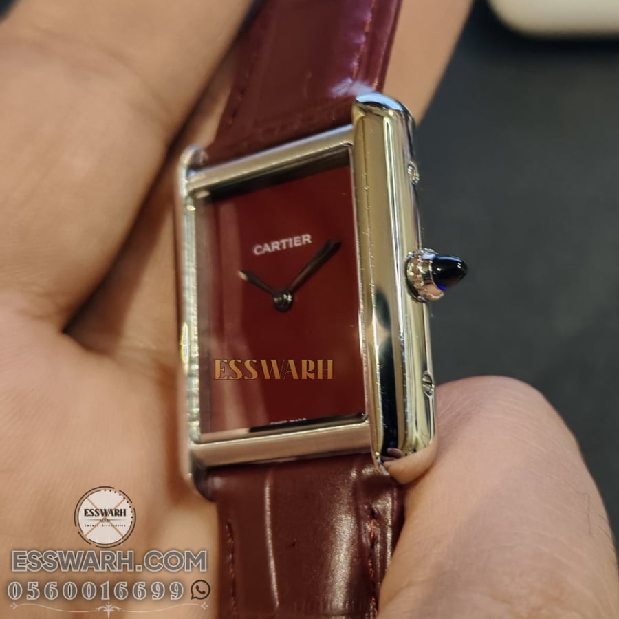 ساعة كارتير تانك موست مقاس 33.7 x 25.5 mm حجم صغير