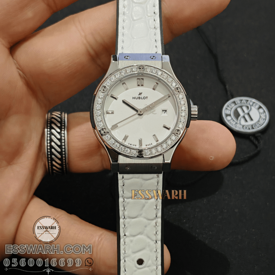 Hublot Classic Fusion Watch - Women's Model, 33mm, Row of Stones