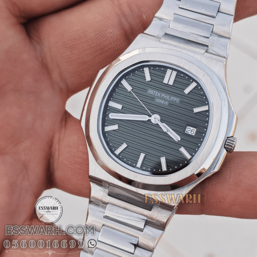 Patek Philippe Nautilus Classic 42.5mm Watch - Grass Green Batteries