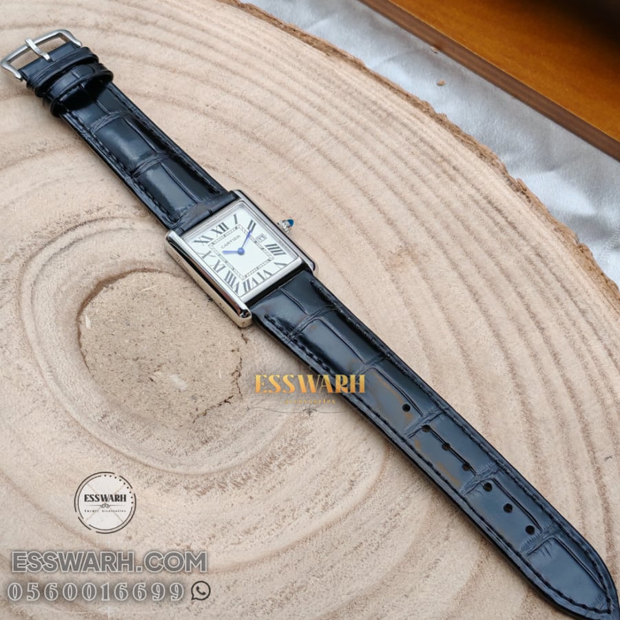 Cartier Tank Most Watch, 33.7 x 25.5 mm, Small, Leather