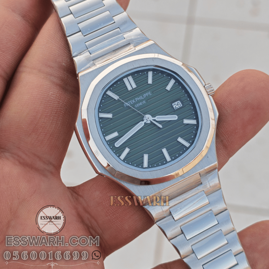 Patek Philippe Nautilus Classic 42.5mm Watch - Grass Green Batteries