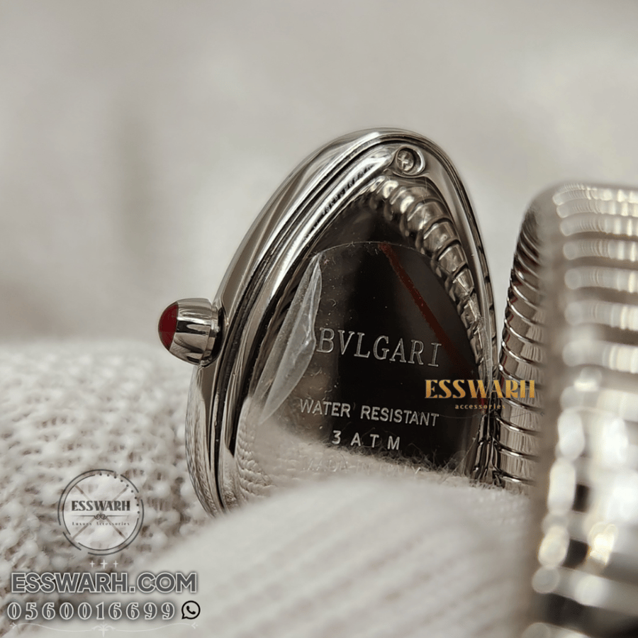 Bvlgari Serpenti Tubogas - Size 30 - Plain Silver Roll