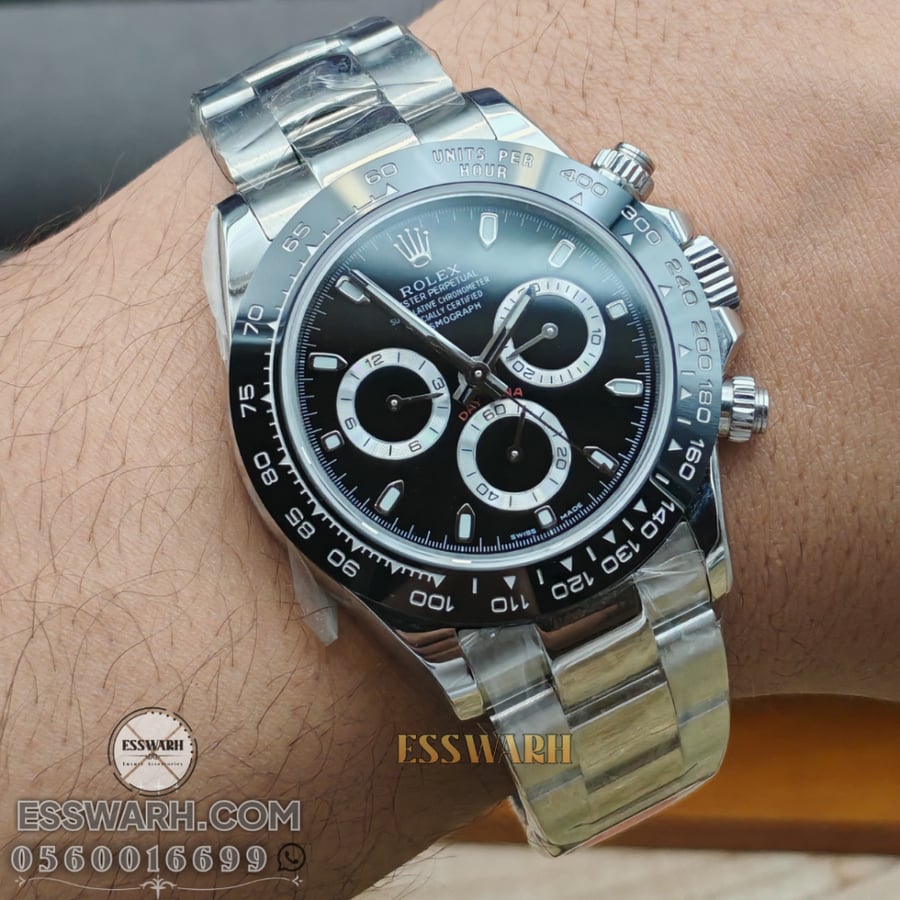 ساعة رولكس دايتونا Cosmograph Daytona - ماستر كوالتي مكينة سويسرية  مقاس 40