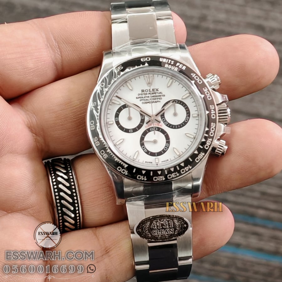 ساعة رولكس دايتونا Cosmograph Daytona - ماستر كوالتي سويسرية  مقاس 40 باندا