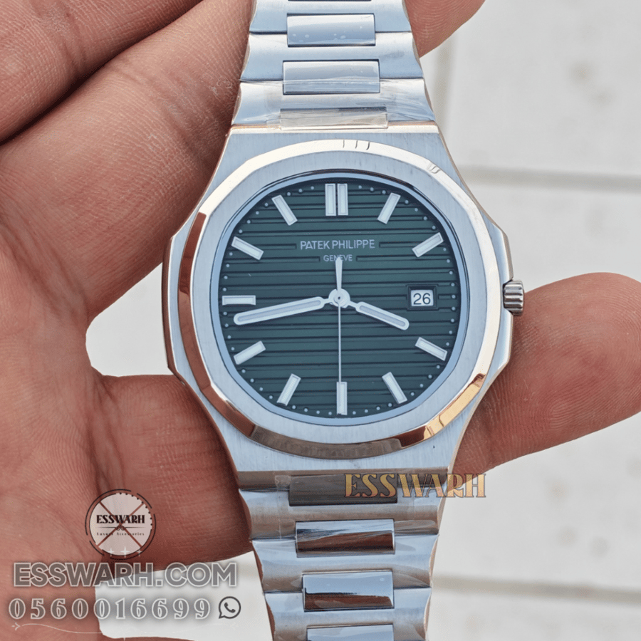 Patek Philippe Nautilus Classic 42.5mm Watch - Grass Green Batteries