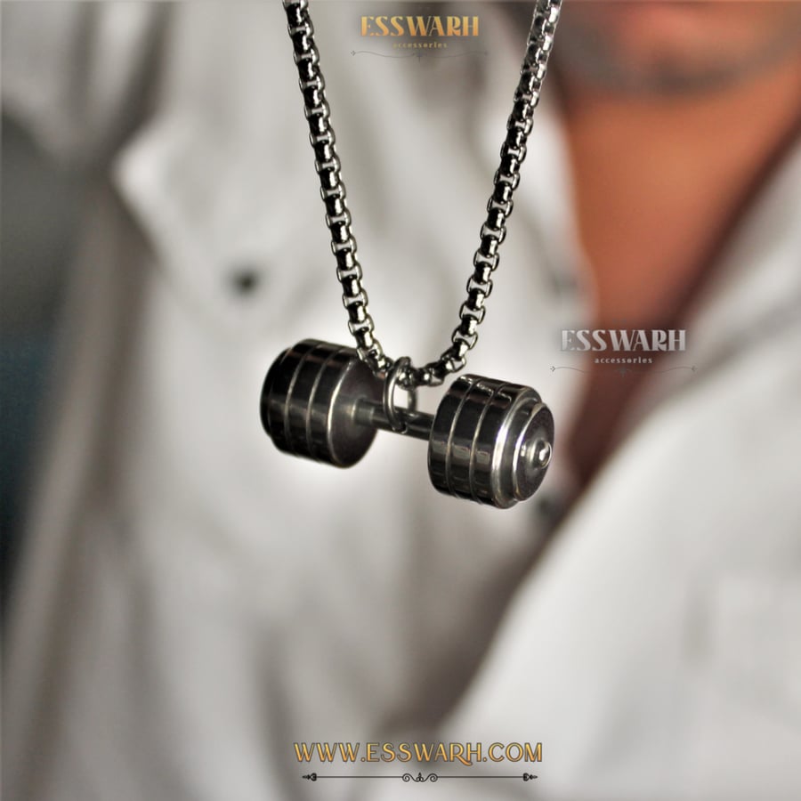 Dumbbell chain, stainless steel, water resistant, model S3