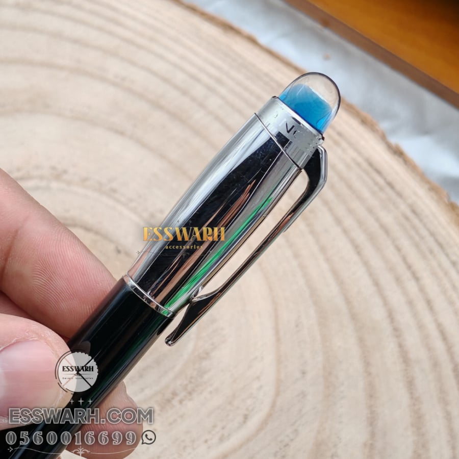 Montblanc B2 pen, nickel and black