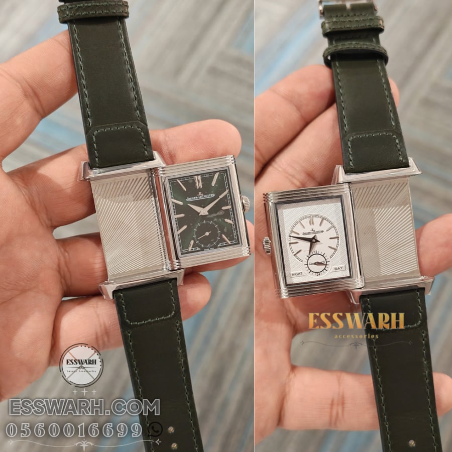 ساعة جيجر ليكولتر Jaeger-LeCoultre  Reverso Classic Duoface ماستر كوالتي مكينة سويسرية مقاس متوسط