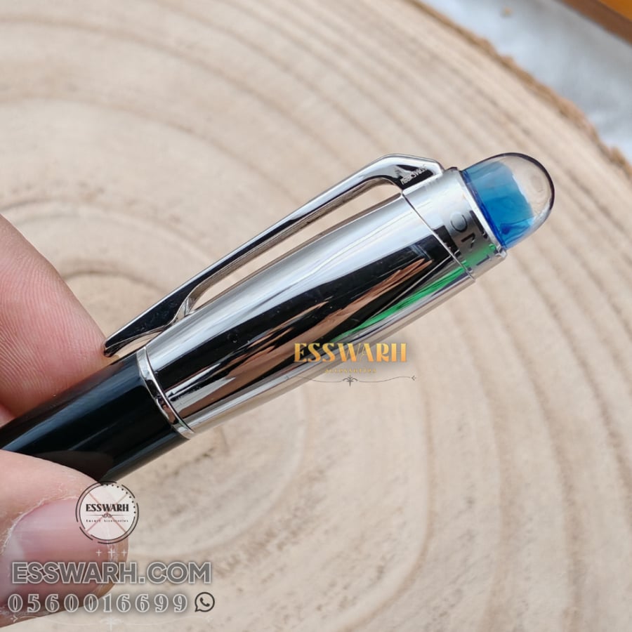 Montblanc B2 pen, nickel and black