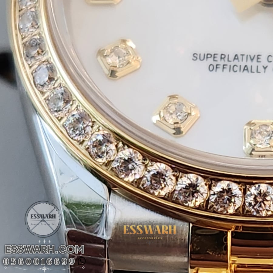 Rolex Datejust Watch - Women's Model - Master Quality Swiss Machine Size 32 Zircon Stones Case