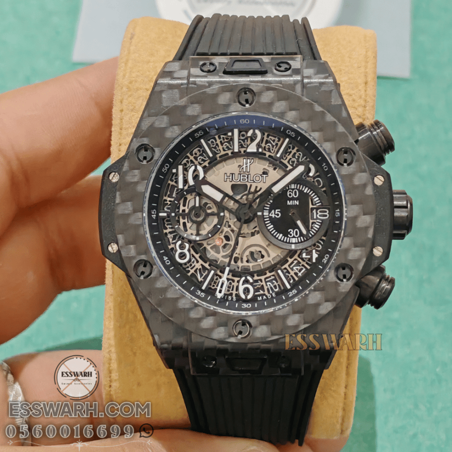 Hublot Big Bang Unico Carbon Watch - Size 42 Super Quality Men's Model