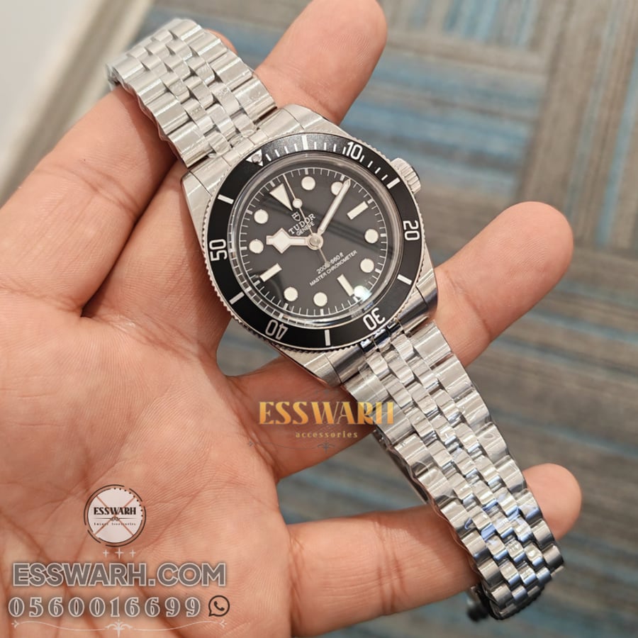 ساعة تيودور بلاك باي Tudor Black Bay  - ماستر كوالتي مكينة سويسرية  مقاس 39