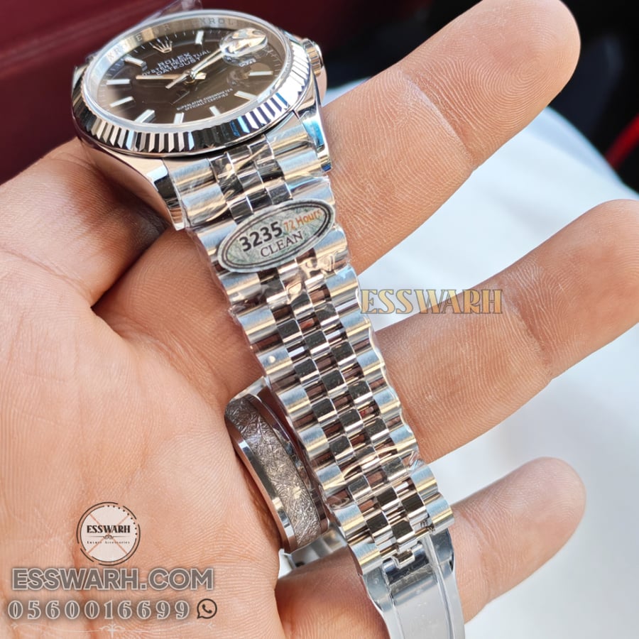 ساعة رولكس ديت جست ماستر كوالتي مكينة سويسرية مقاس 36