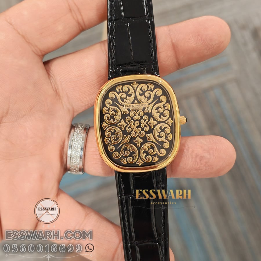 ساعة باتيك فيليب قولدن اليبس Golden Ellipse سوبر كوالتي مقاس 39.5 ملم اصدار خاص