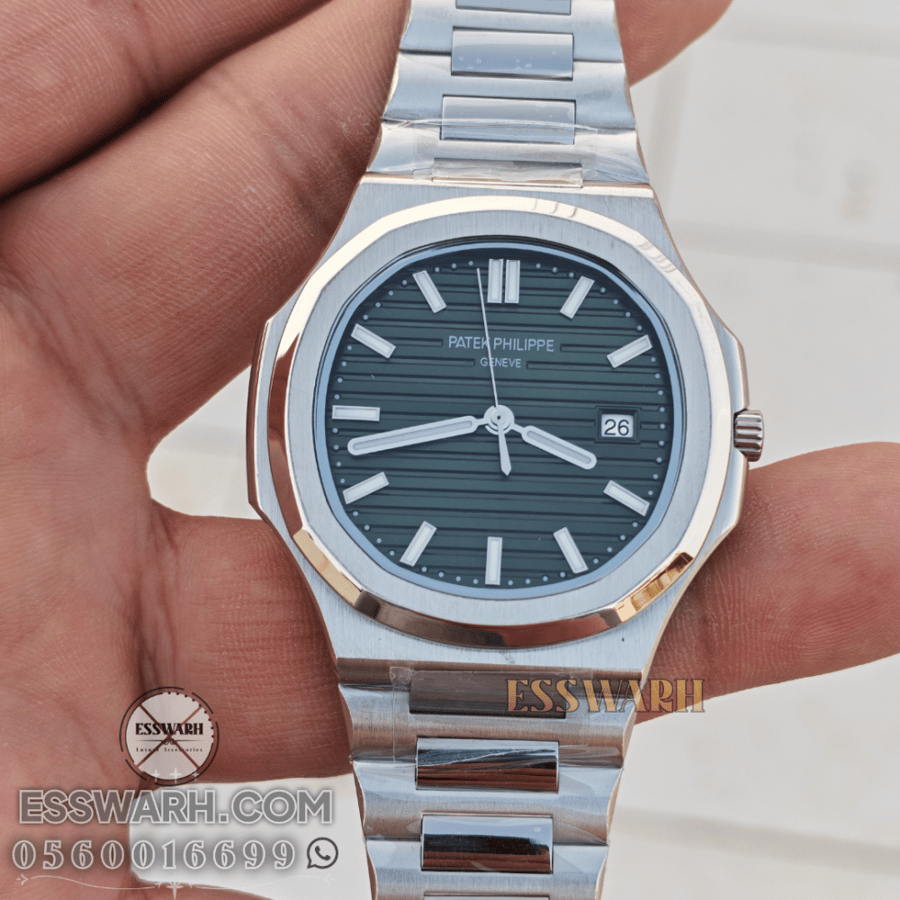 Patek Philippe Nautilus Classic 42.5mm Watch - Grass Green Batteries