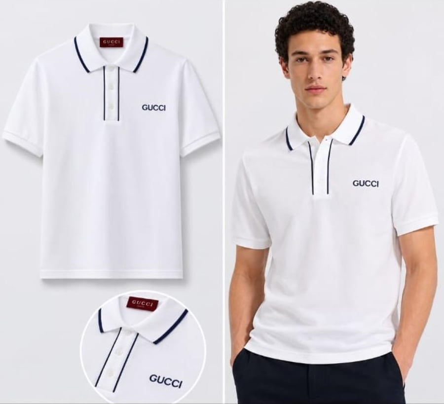 تيشيرت بولو قوتشي  |  Gucci polo T-shirt