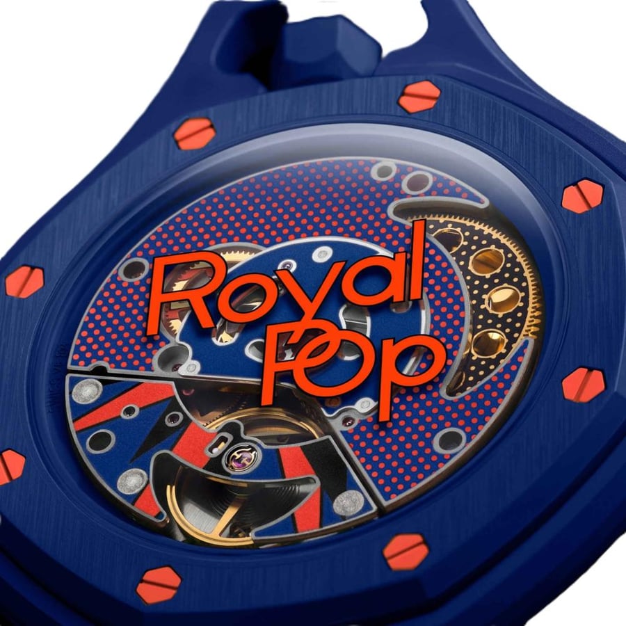 ساعة تعاون اوديمار و بيكي (رويال بوب) -  ( Audemars piquet x Swatch watch ( Royal pop