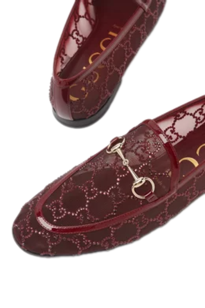 لوفر قوتشي |   Gucci Jordaan GG Crystal Loafer
