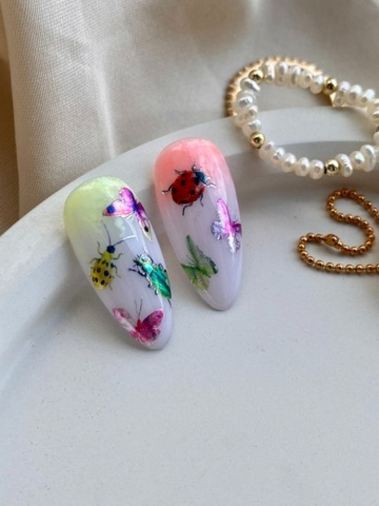 Nail Sticker - Glowing Butterflies