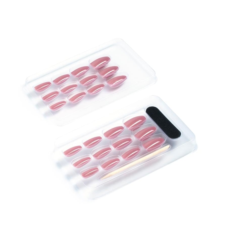 اظافر كوفين لاصق ذاتي لون مالبيري 9-Katia Press On Gel Nail Coffin Mulberry 09