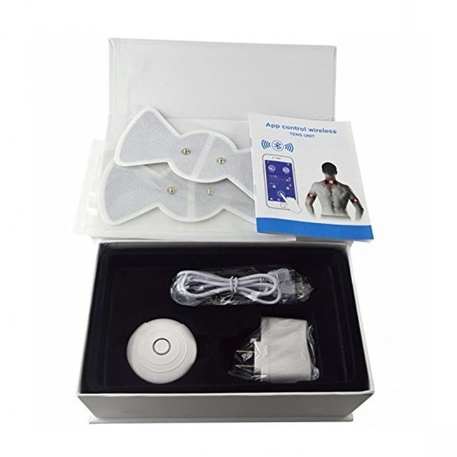 جهاز تدليك العضلات بتحكم لاسلكي عن طريق تطبيق الهاتف - APP phone remote control Percussion massage tens units for sciatica