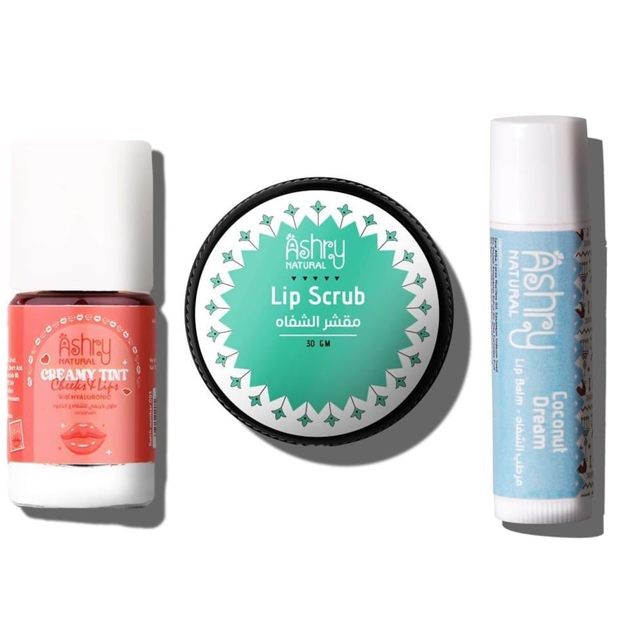 اشرى ناتشورال مجموعة العناية بالشفاه - Ashry Natural Lip Care Set