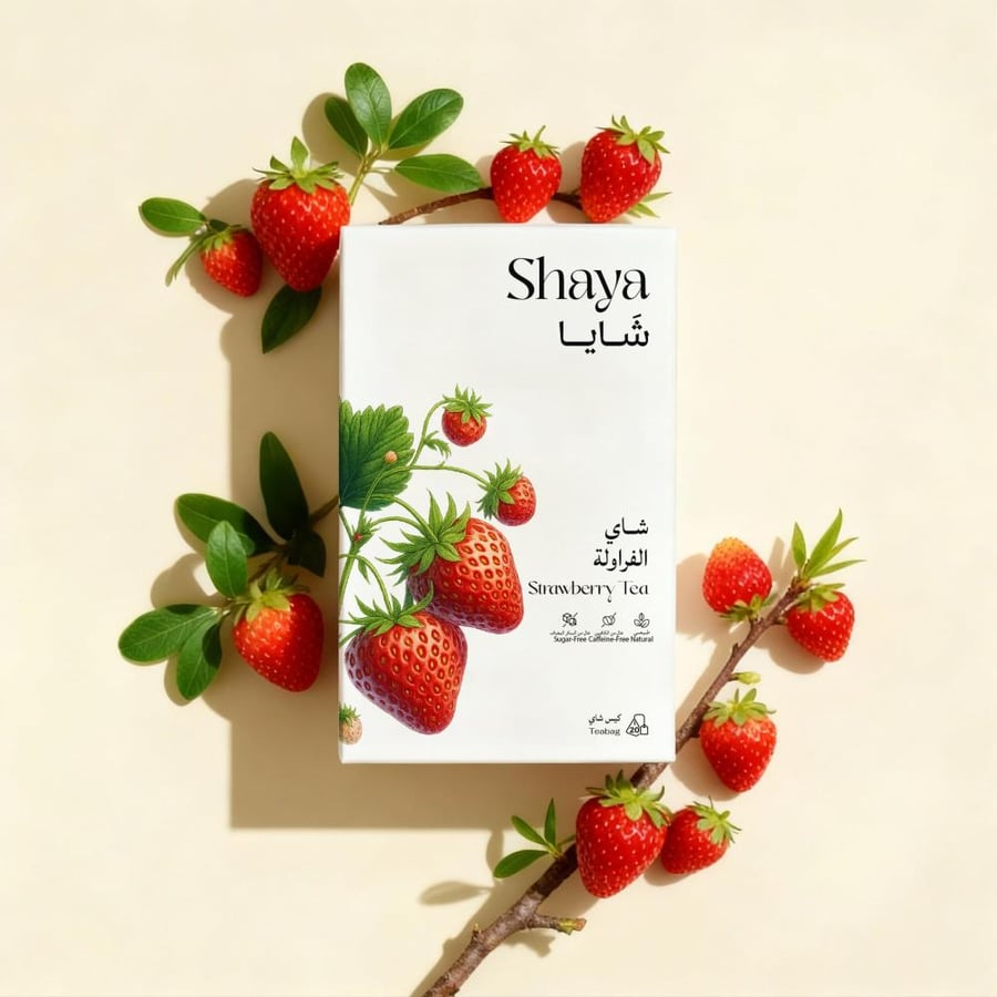 شاي الفراولة