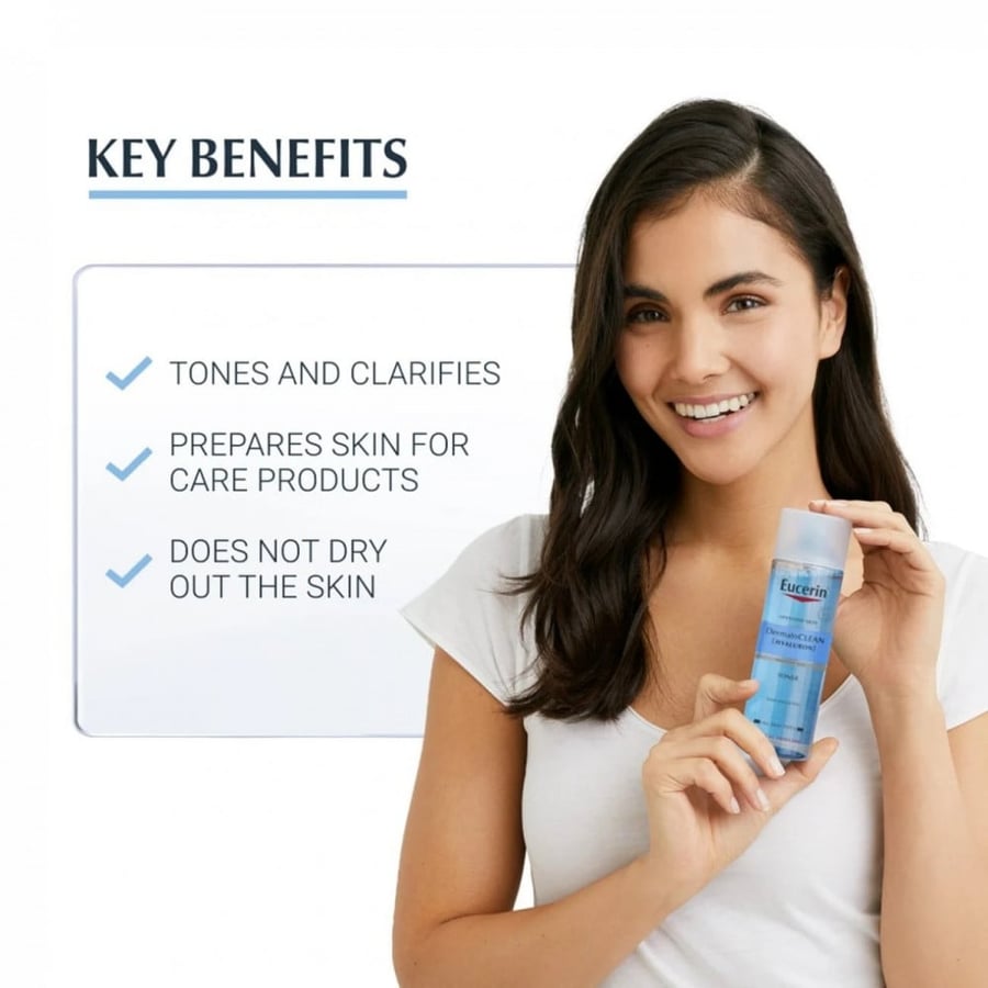 تونر منقي للبشرة من يوسرين 200 مل - Eucerin Dermato CLEAN Hyaluron Toner 200ml