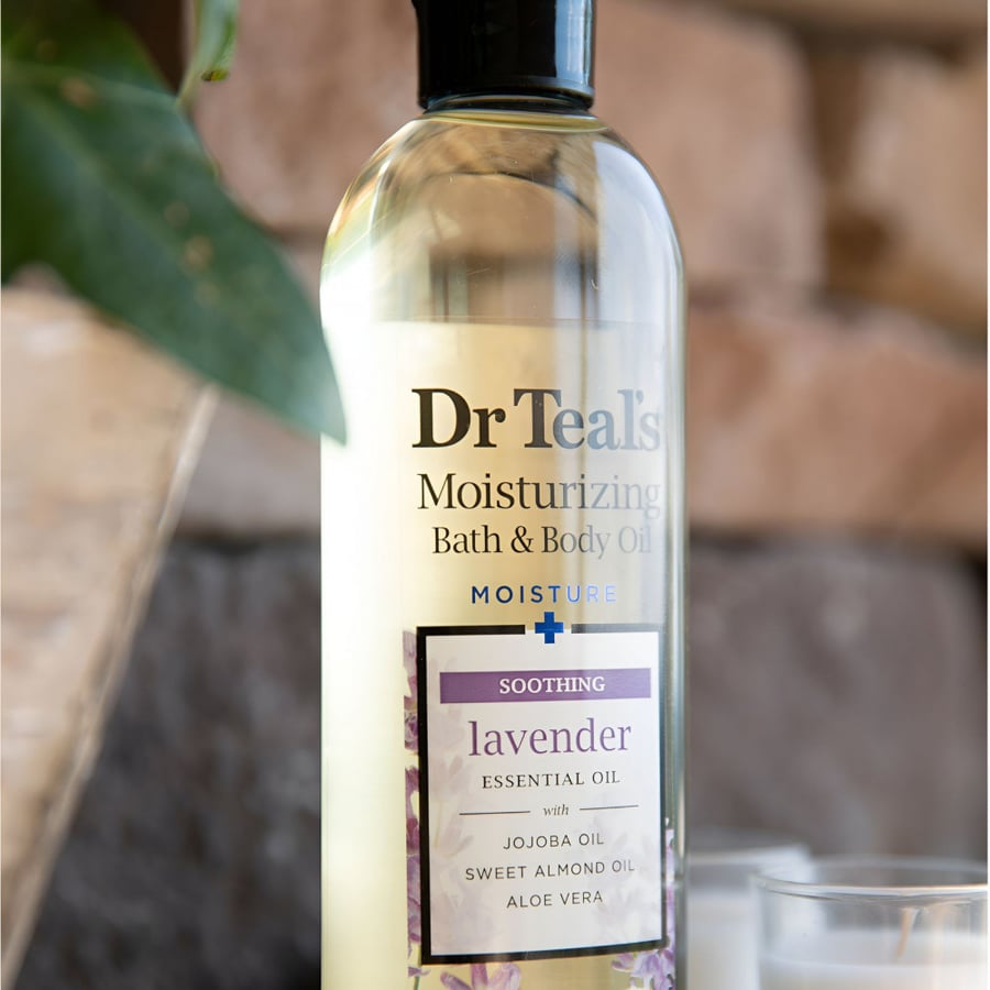 دكتور تيلز زيت استحمام والجسم المرطب 260 مل لافندر - Dr Teal'S Moisturizing Bath & Body Oil Soothing Lavender 260 ml