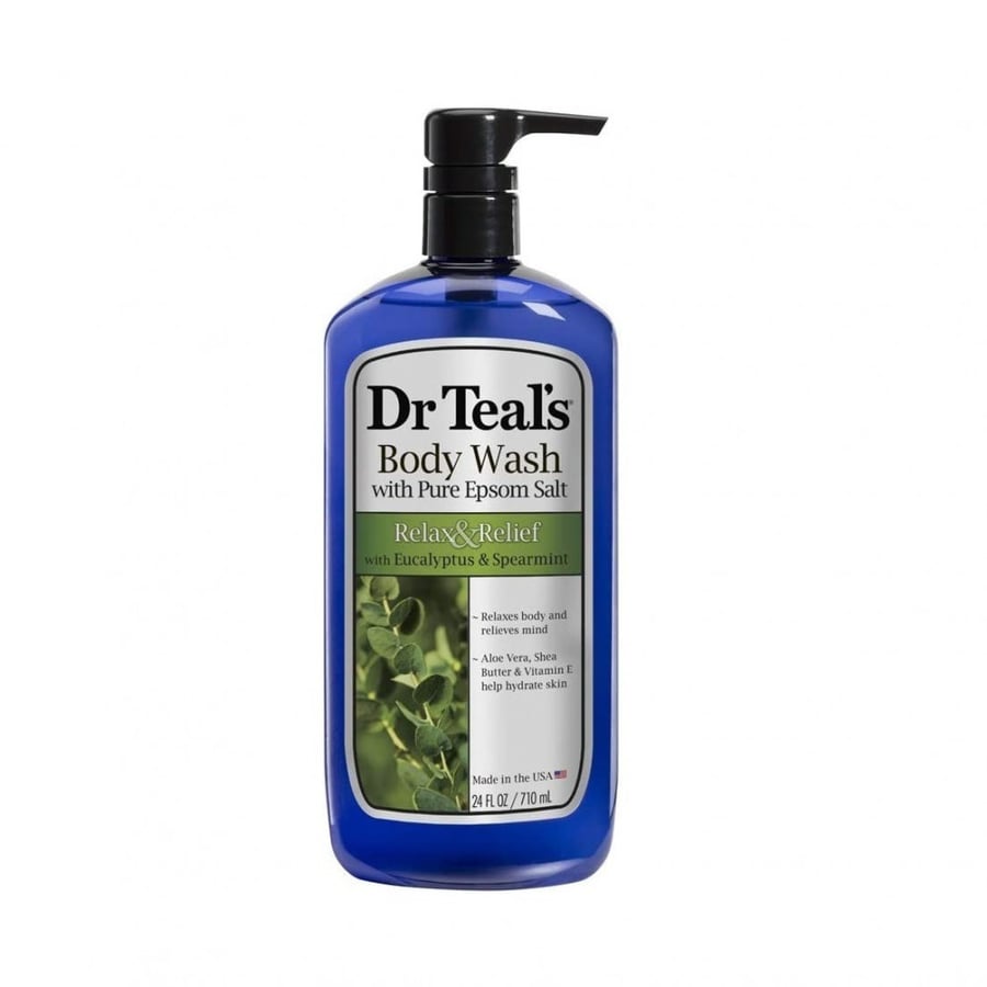 غسول الجسم بالملح من دكتور تيلز إبسوم الأوكالبتوس والنعناع 710 مل - Dr. Teal'S Epsom Salt Body Wash  EUcalyptus and Spearmint 710Ml