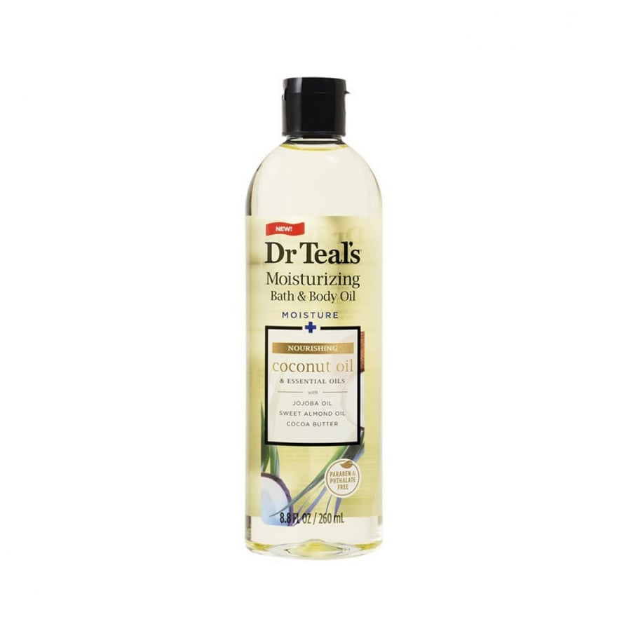 دكتور تيلز زيت الاستحمام والتدليك بجوز الهند 260 مل - Dr Teal'S Moisturizing Bath & Body Oil Nourishing Coconut Oil 260 ml