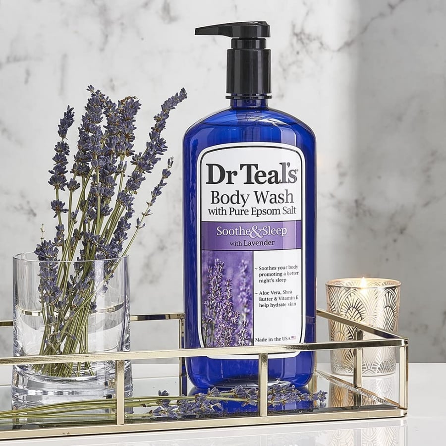 دكتور تيلز غسول الجسم بأملاح إبسوم  باللافندر 710 مل - Dr Teal's Epsom Salt Body Wash  Lavender 710ml