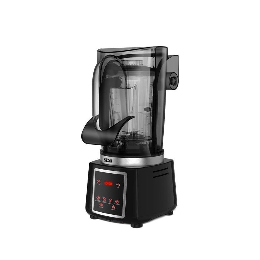 Winning Star blender, 2-liter capacity, soundproof, non-slip base, sharp steel blades, black, 800 watts, ST-5905