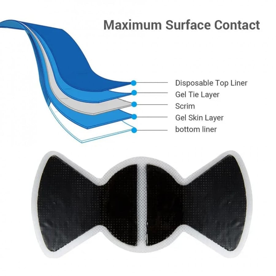 جهاز تدليك العضلات بتحكم لاسلكي عن طريق تطبيق الهاتف - APP phone remote control Percussion massage tens units for sciatica