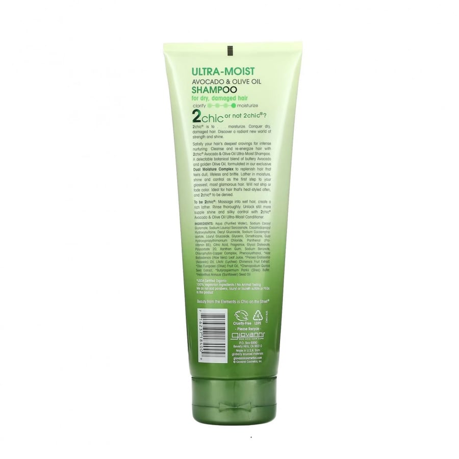 Giovanni Ultra-moist Shampoo for dry damaged hair with avocado and olive oil 250ml
