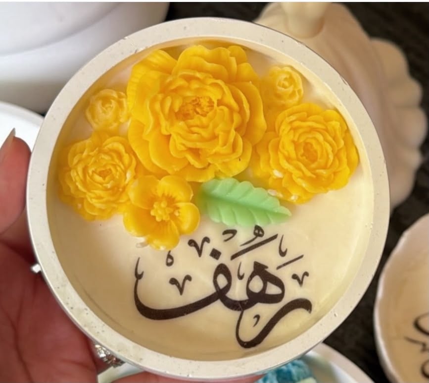 شمعة اهداء مع التغليف