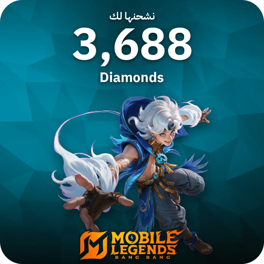 موبايل ليجندز / 3688 Diamonds / Top Up