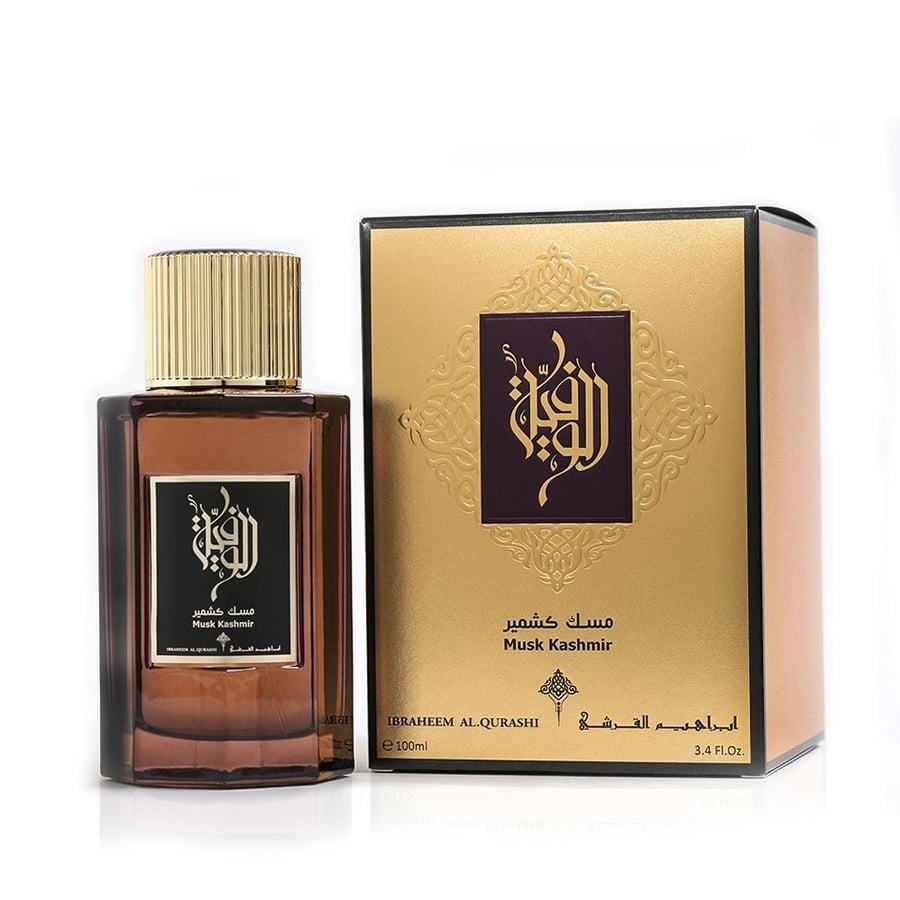 Musk Kashmiri concentrated perfume from Al Wafia collection for both genders by Ibrahim Al Qurashi - 100 ml