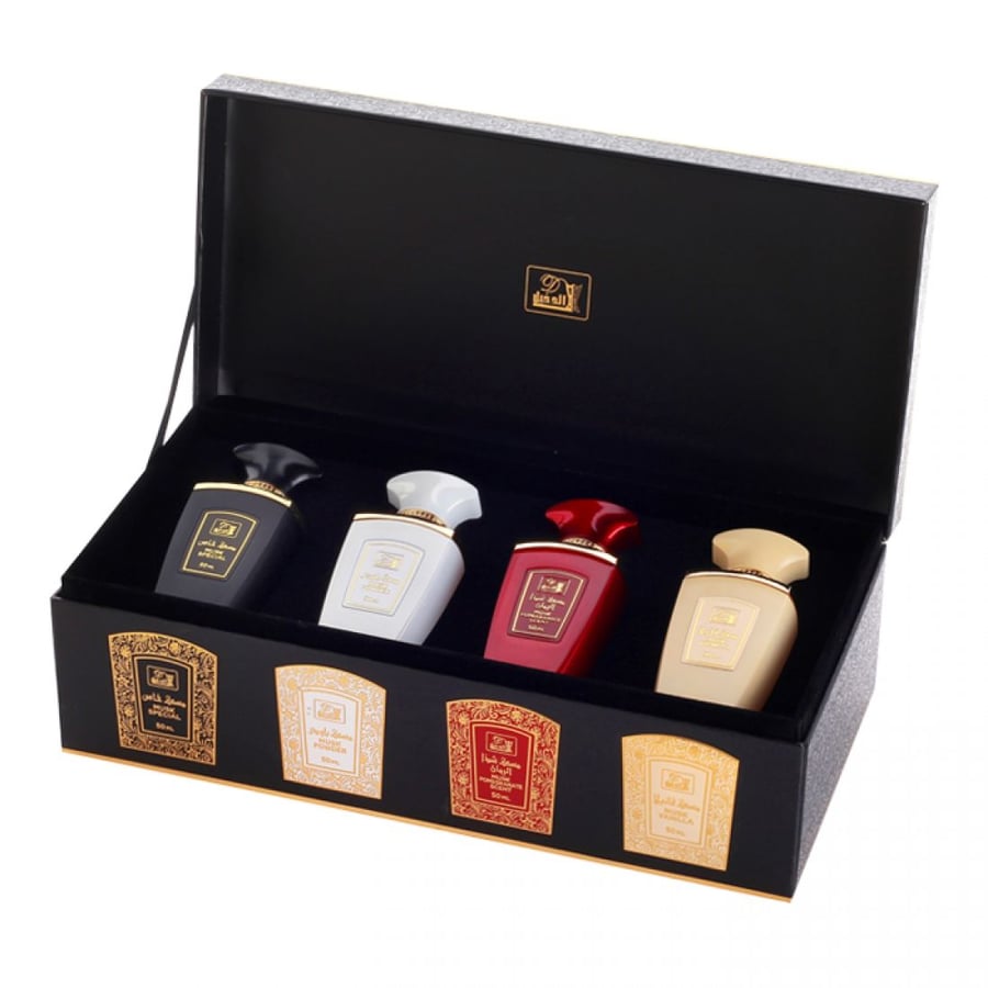 مجموعة المسك 4 أصناف عطور مسك 50 مل لكل عطر الدخيل للعود